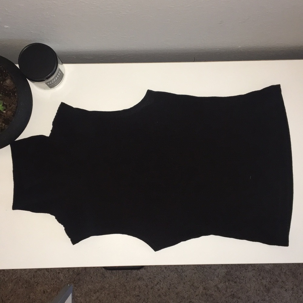Black tank top turtleneck